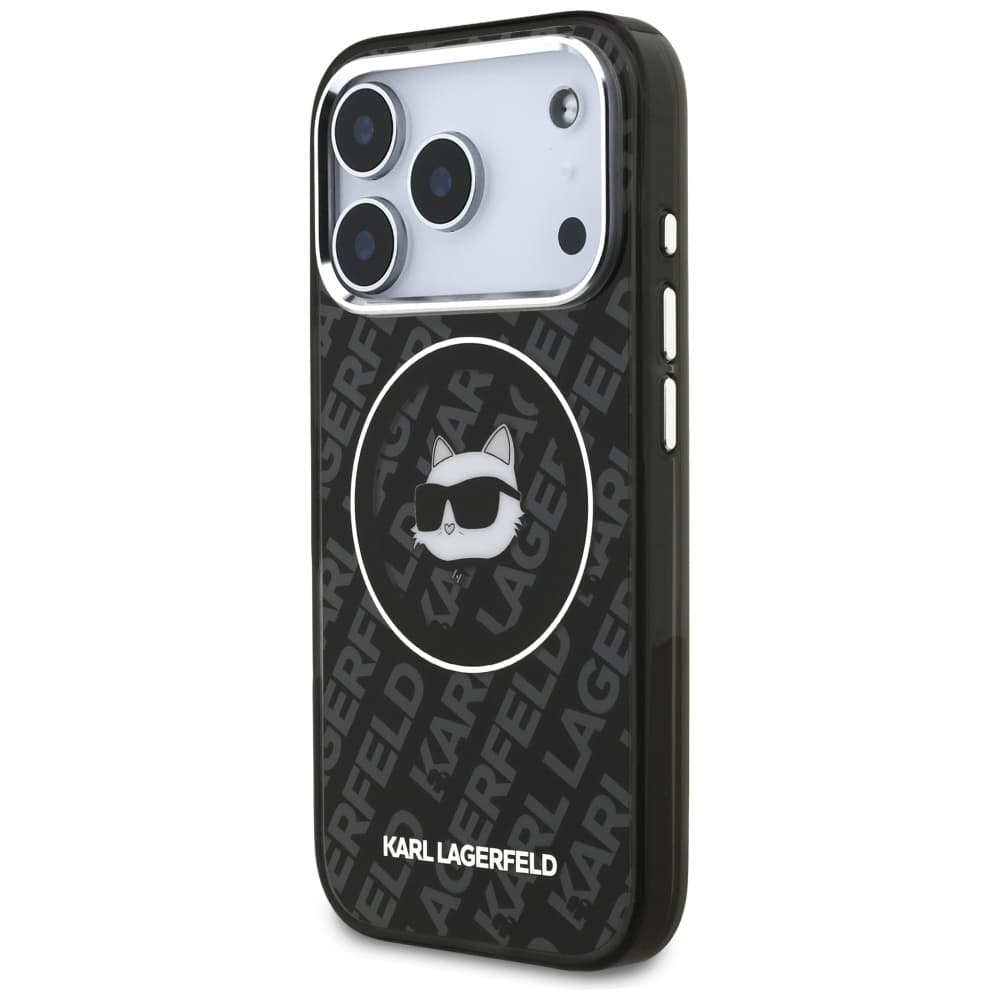 Karl Lagerfeld IML MagSafe iPhone 17 Pro Černá Choupette's Head - náhled 2