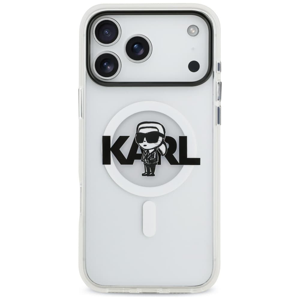 Karl Lagerfeld IML MagSafe Sketch Logo iPhone 17 Pro Max průhledný Karl - náhled 2