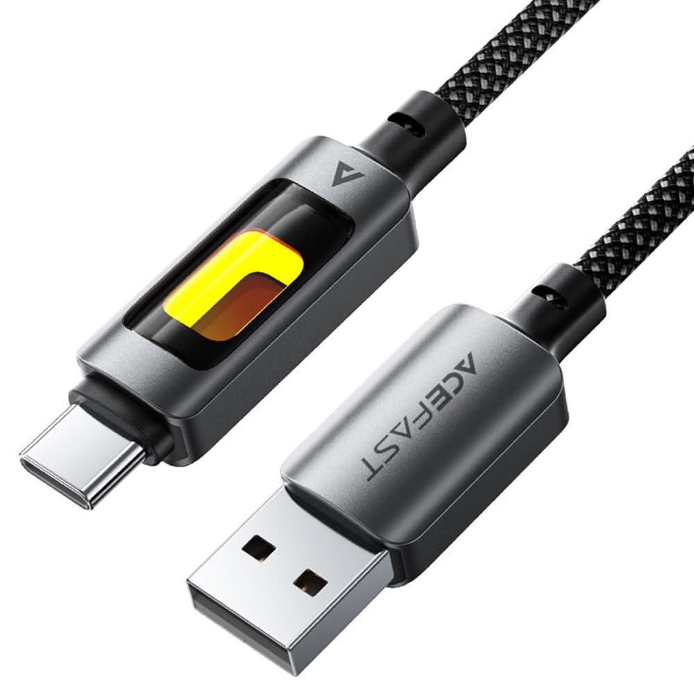 Acefast Datový kabel C21-04 Rychlé nabíjení USB na Type-C 1.2m černý - náhled 2