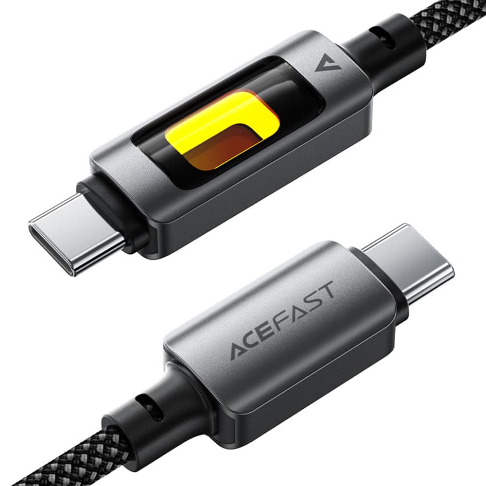 Acefast Data Cable C21-03 Rychlonabíjecí Type-C na Type-C 60W 3A 1.2m černý - náhled 2