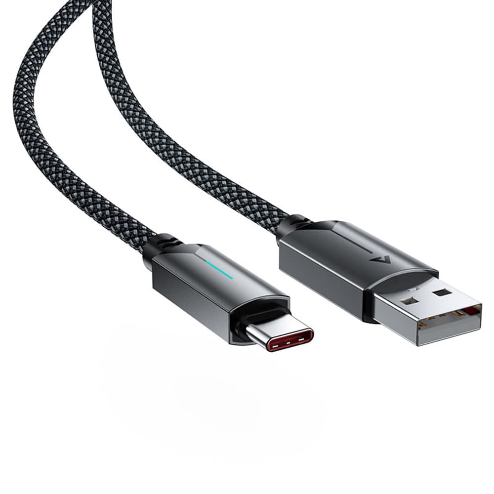 Acefast Data Cable C19-04 USB na Type-C Rychlonabíjecí 3A Odolný 1.2m Černý - náhled 2
