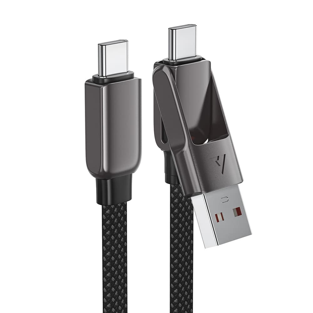 Acefast Data Cable C13-04 rychlonabíjecí Type-C na USB Type-C 1.2m černý - náhled 2