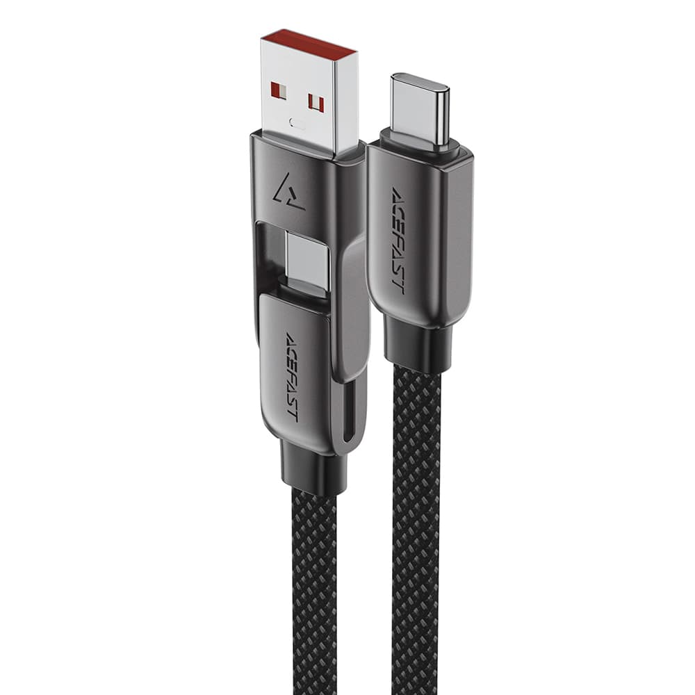 Acefast Datový kabel C13-05 Rychlonabíjecí Type-C na USB Type-C 0.2m černý - náhled 2
