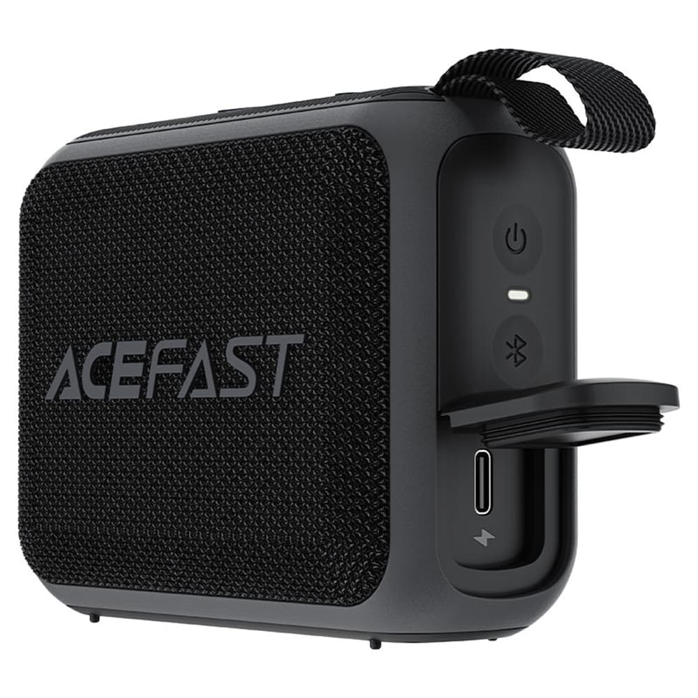 Acefast Wireless Speaker Go K4 Bluetooth 5.4 přenosný 5W IPX7 Type-C 900mAh černý - náhled 2
