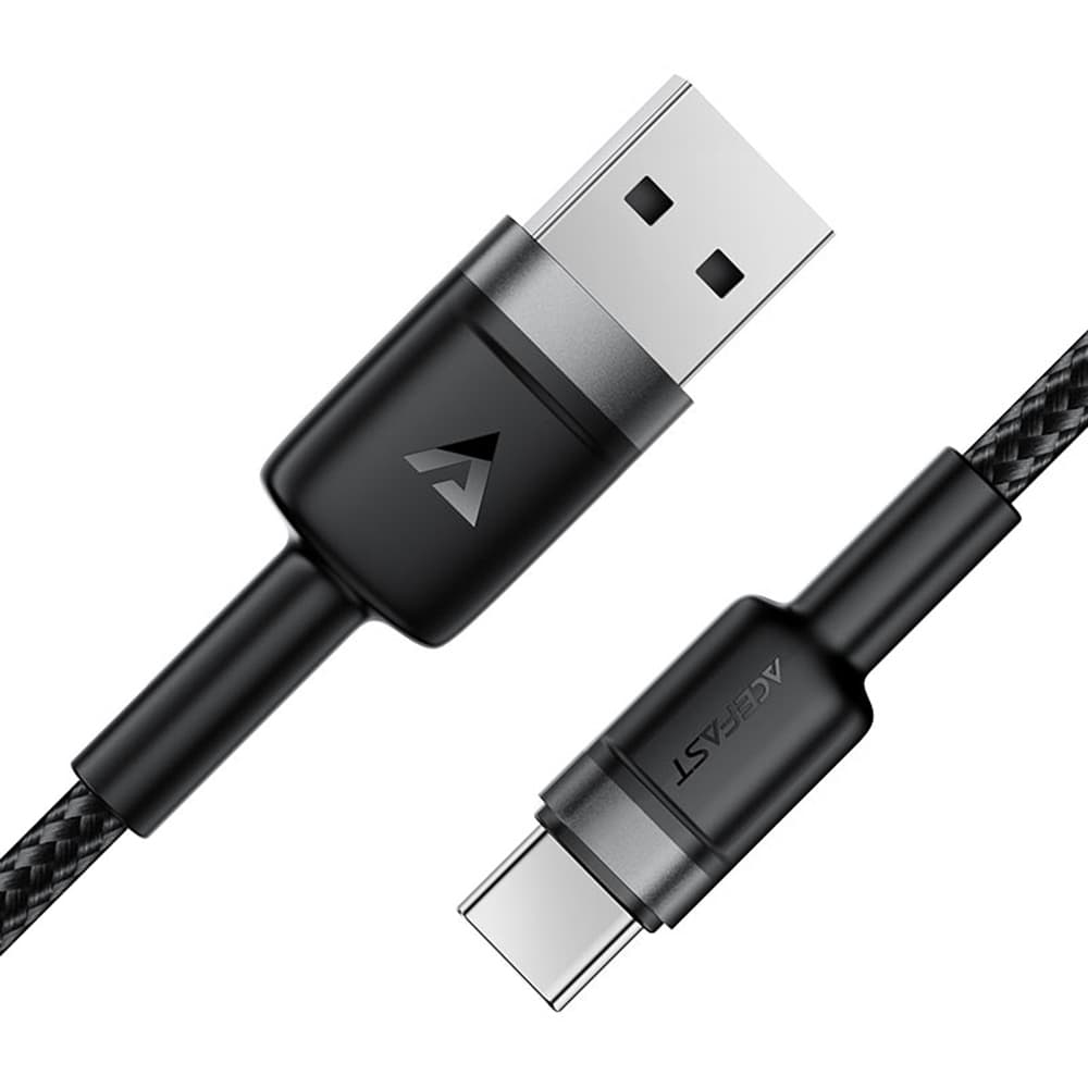 Acefast Data Cable C22-04 Rychlonabíjecí USB na Type-C 3A 1.2m černý - náhled 2