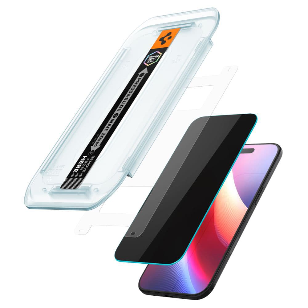 Spigen Glas.tR EZ-FIT 2 ks iPhone 17 Air Privacy černá - náhled 2