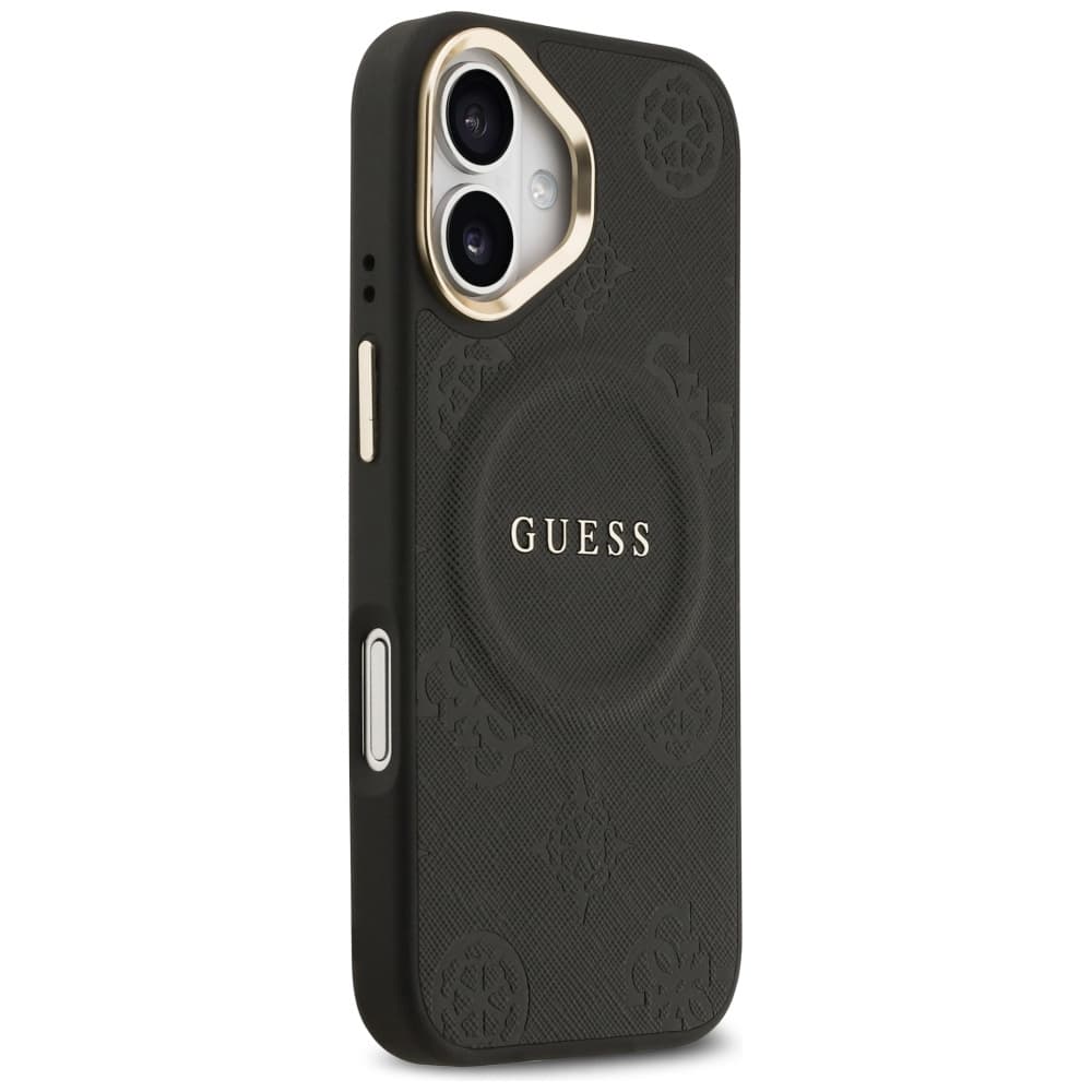 Kryt Guess - Peony Hot Stamp MagSafe (GUHMP17SPSAMSECK) - iPhone 17 Černý - náhled 2