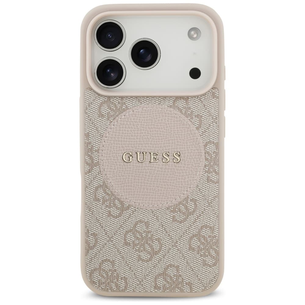 Guess 4G Circle Classic Logo MagSafe iPhone 17 Pro Růžová - náhled 2
