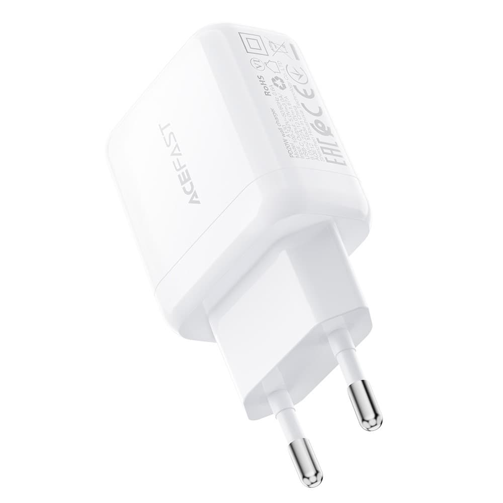 Síťová nabíječka Acefast - Wall Charger (A130) - Fast Charging, GaN, Type-C, PD20W - bílá - náhled 2