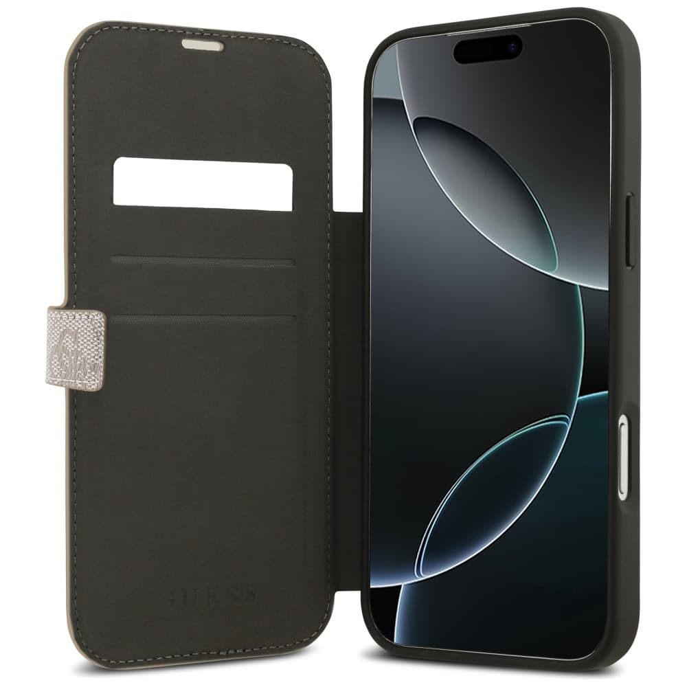 Guess Book 4G Metal Logo pouzdro iPhone 17 Pro Max růžové - náhled 2