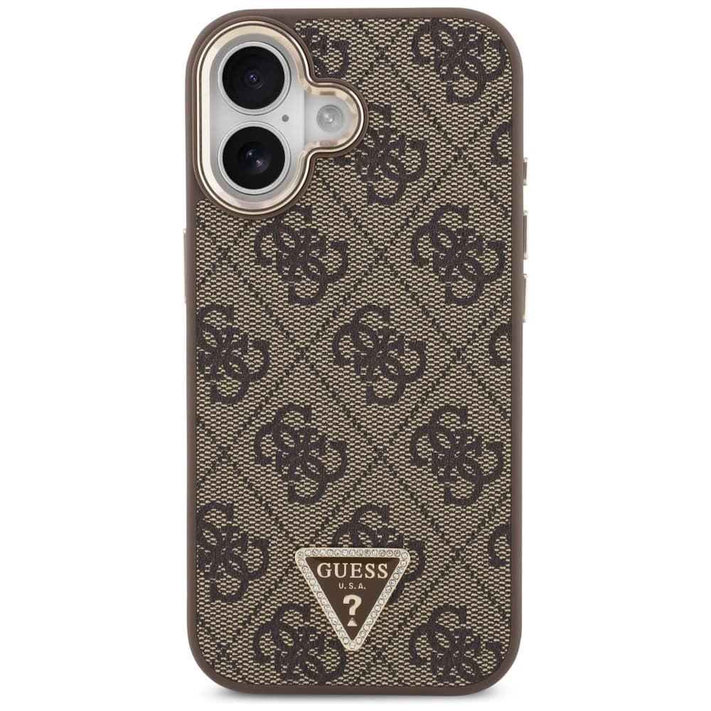 Guess Hardcase 4G Triangle Logo MagSafe iPhone 17 hnědý - náhled 2