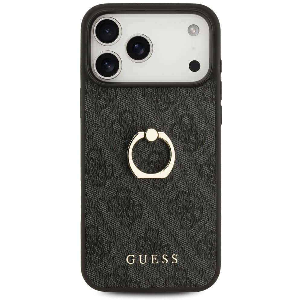 Guess Hardcase 4G Ring Stand pro iPhone 17 Pro Max černá - náhled 2
