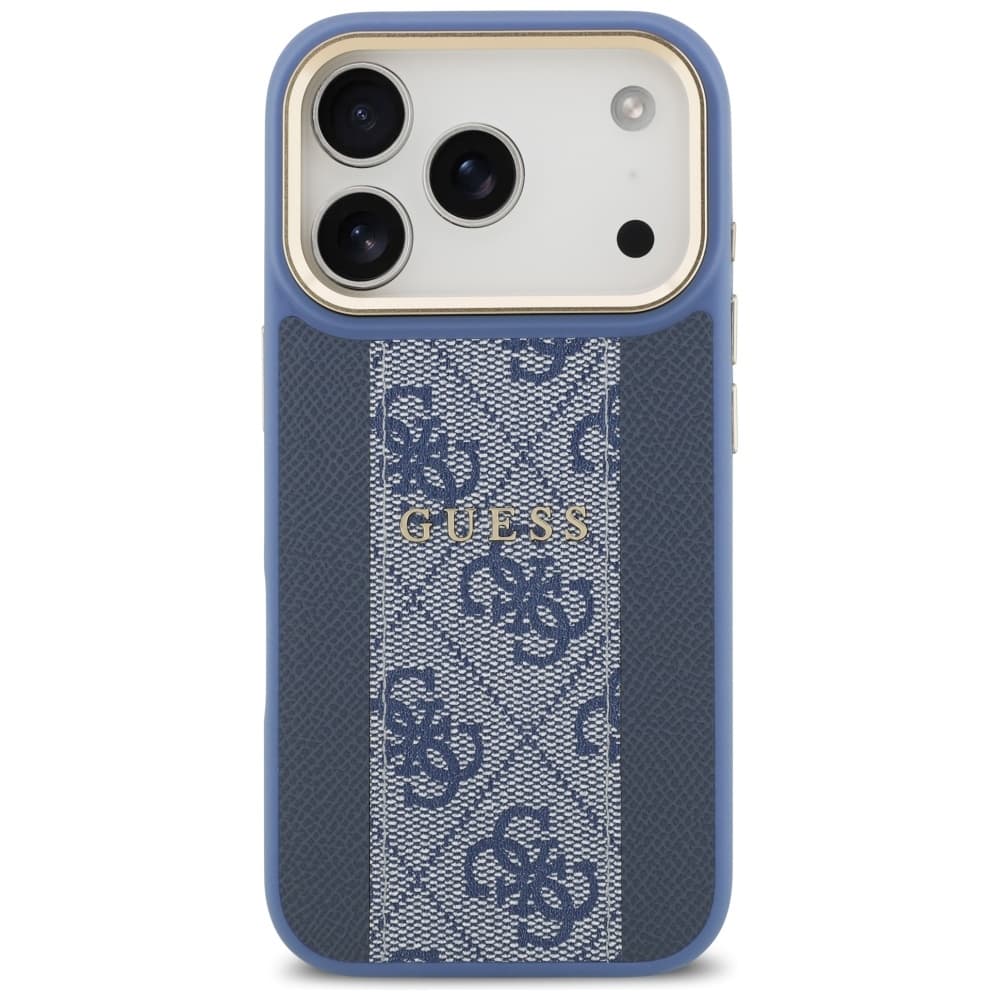 Guess Hardcase 4G Stripe MagSafe iPhone 17 Pro modrá - náhled 2