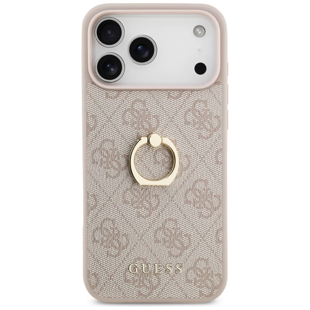 Guess Hardcase 4G Ring Stand iPhone 17 Pro Max růžová - náhled 2