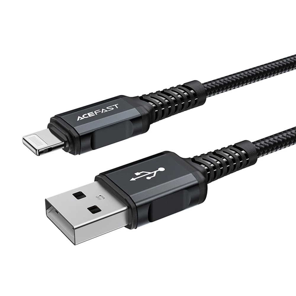 Acefast Datový kabel C4-02 Rychlé nabíjení USB na Lightning 1.8m černý - náhled 2