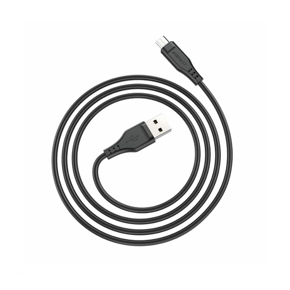 Acefast Datový kabel C3-09 USB na Micro-USB 2.4A 480Mbps 1.2m černý - náhled 2
