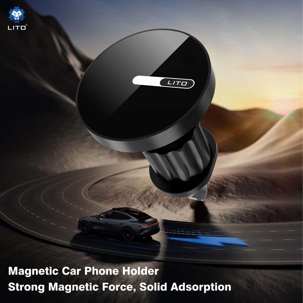 Lito Car Holder LT-W05 pro větrací otvor s magnetem černý - náhled 2