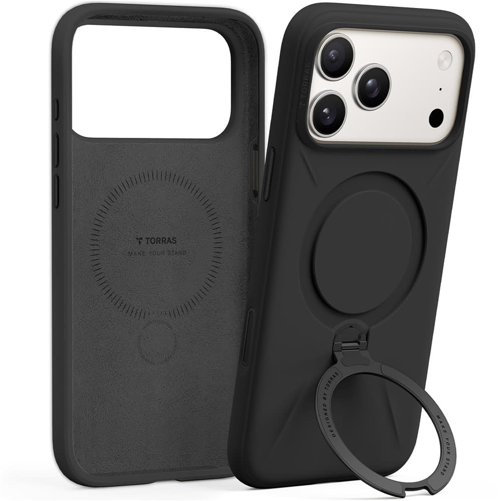 Torras QPRO Silicone Series pro iPhone 17 Pro Max černý - náhled 2