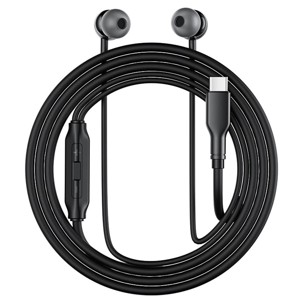 Acefast Wired Earphones L8 Type-C do uší s mikrofonem černé 1.2m - náhled 2