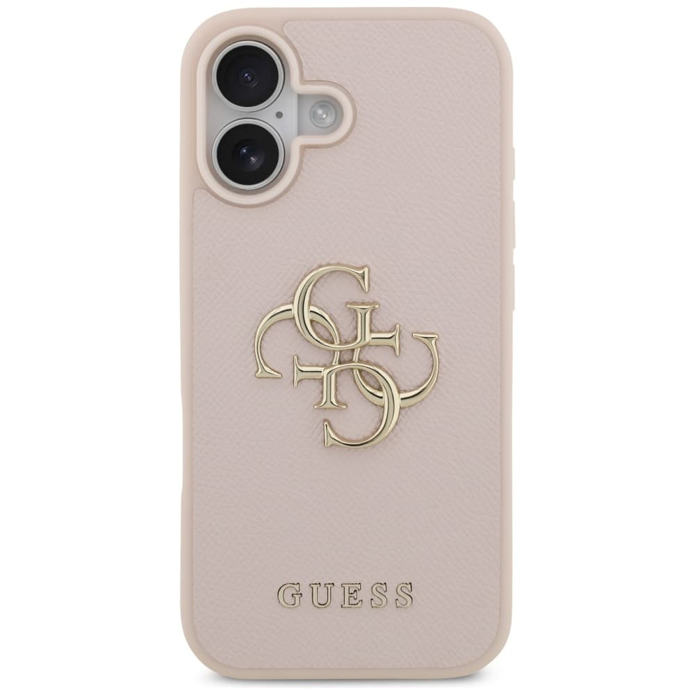 Guess Hardcase 4G Grained Big and Classic Logo iPhone 17 růžová - náhled 2