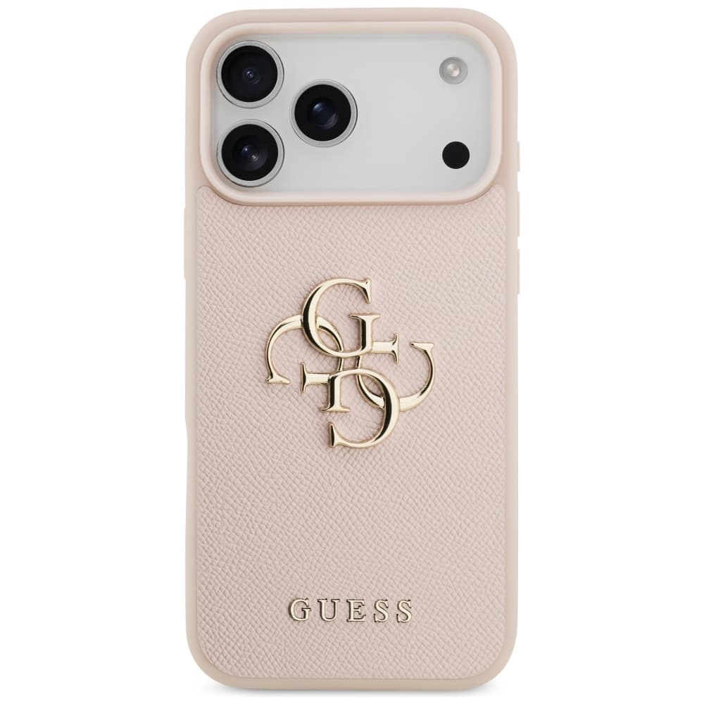 Guess Hardcase 4G Grained Big and Classic Logo iPhone 17 Pro Max růžová - náhled 2