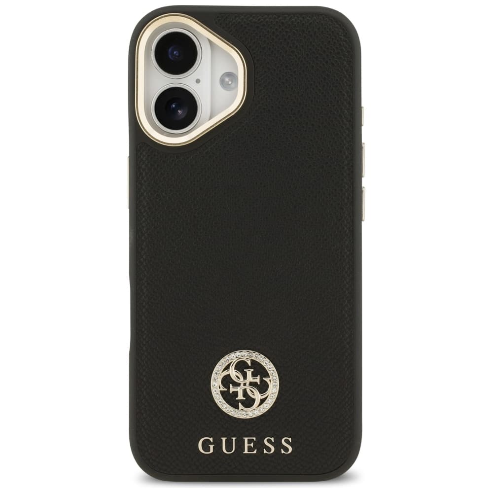 Guess Grained Strass Logo MagSafe pro iPhone 17 černá - náhled 2