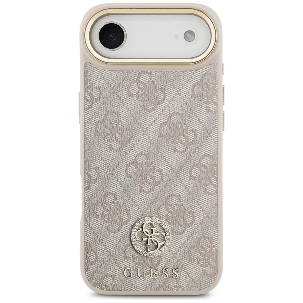 Guess Hardcase 4G Strass Logo MagSafe iPhone 17 Air růžová - náhled 2