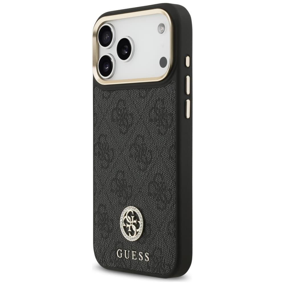 Guess Hardcase 4G Strass Logo MagSafe iPhone 17 Pro Max černý - náhled 2