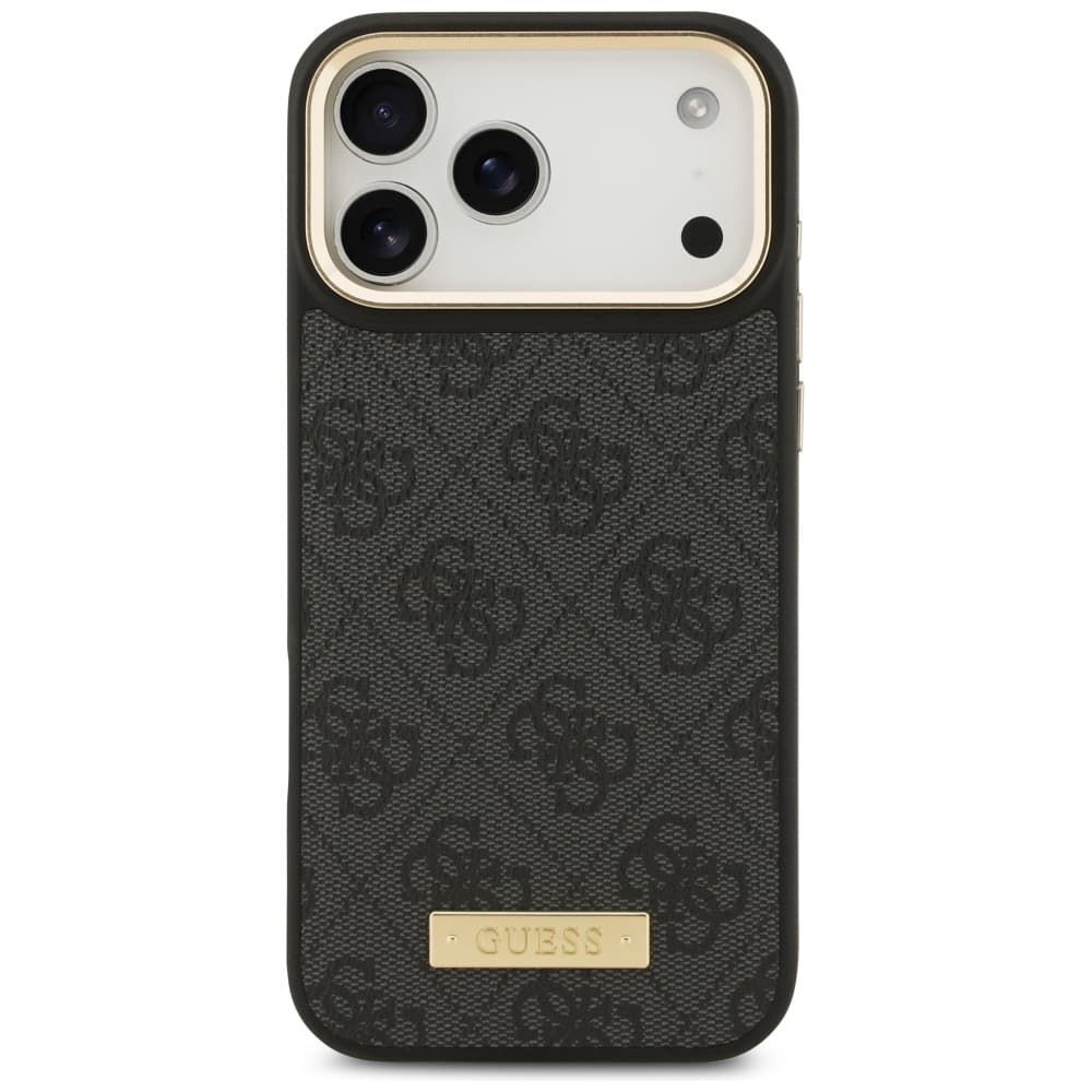 Guess Hardcase 4G Logo Plate MagSafe iPhone 17 Pro Max černý - náhled 2
