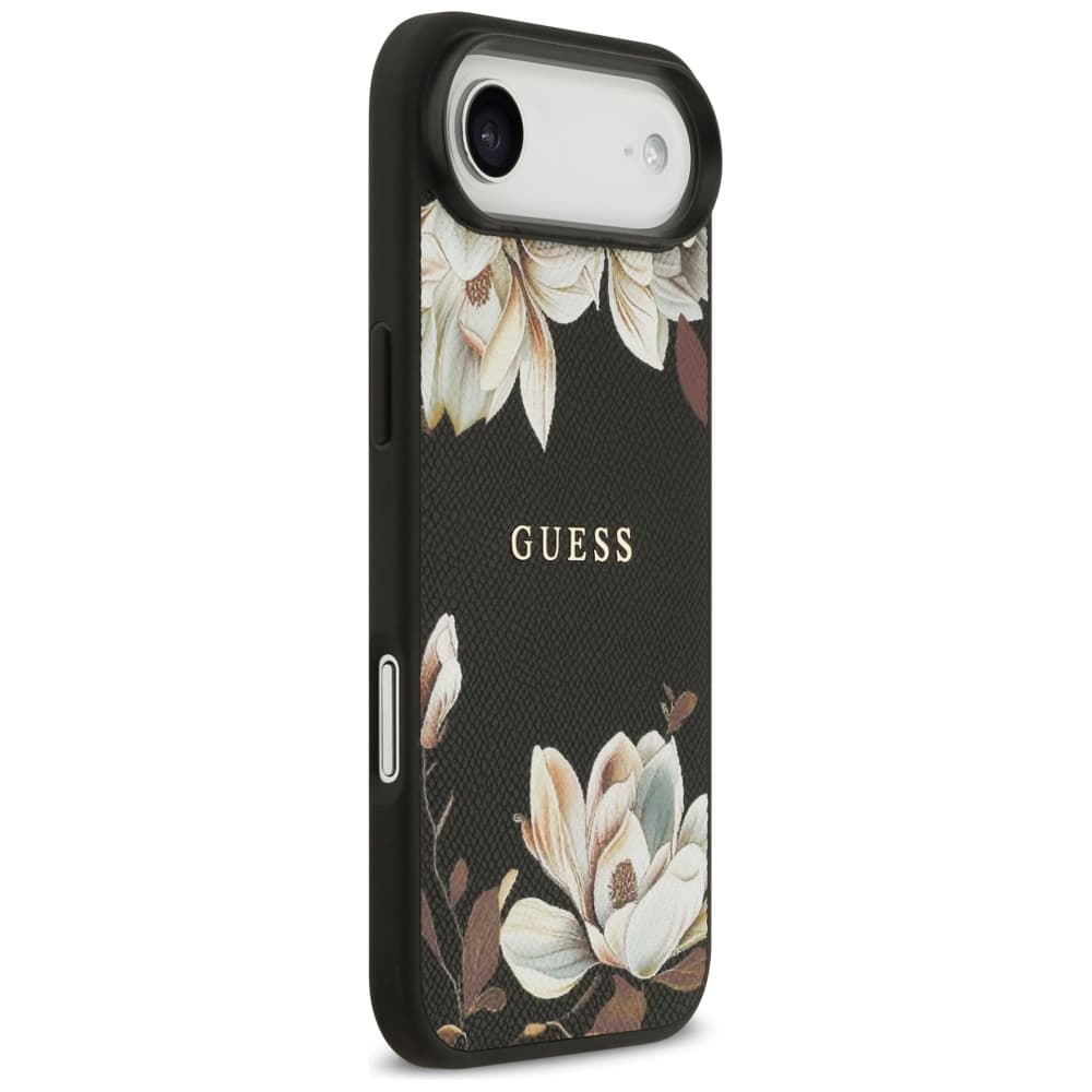 Guess Grained Flowers MagSafe GUHMP17MPGNMPLMK iPhone 17 Air černý - náhled 2
