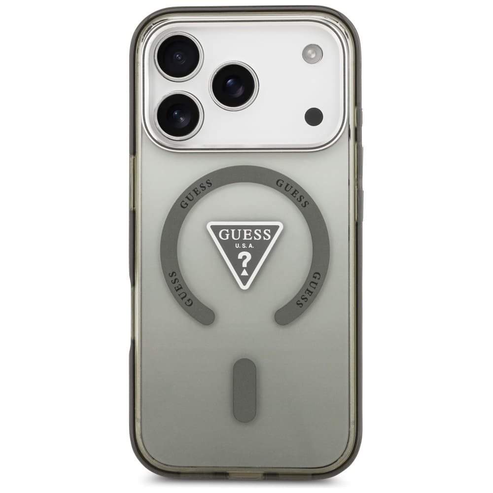 Guess IML Gradient Triangle Logo MagSafe iPhone 17 Pro Khaki - náhled 2