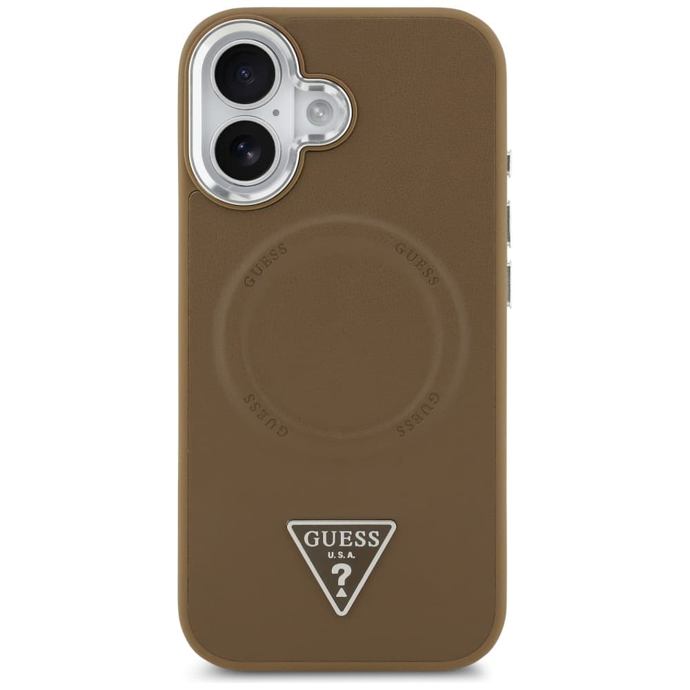 Guess Hardcase Triangle Logo MagSafe iPhone 17 Hnědý - náhled 2