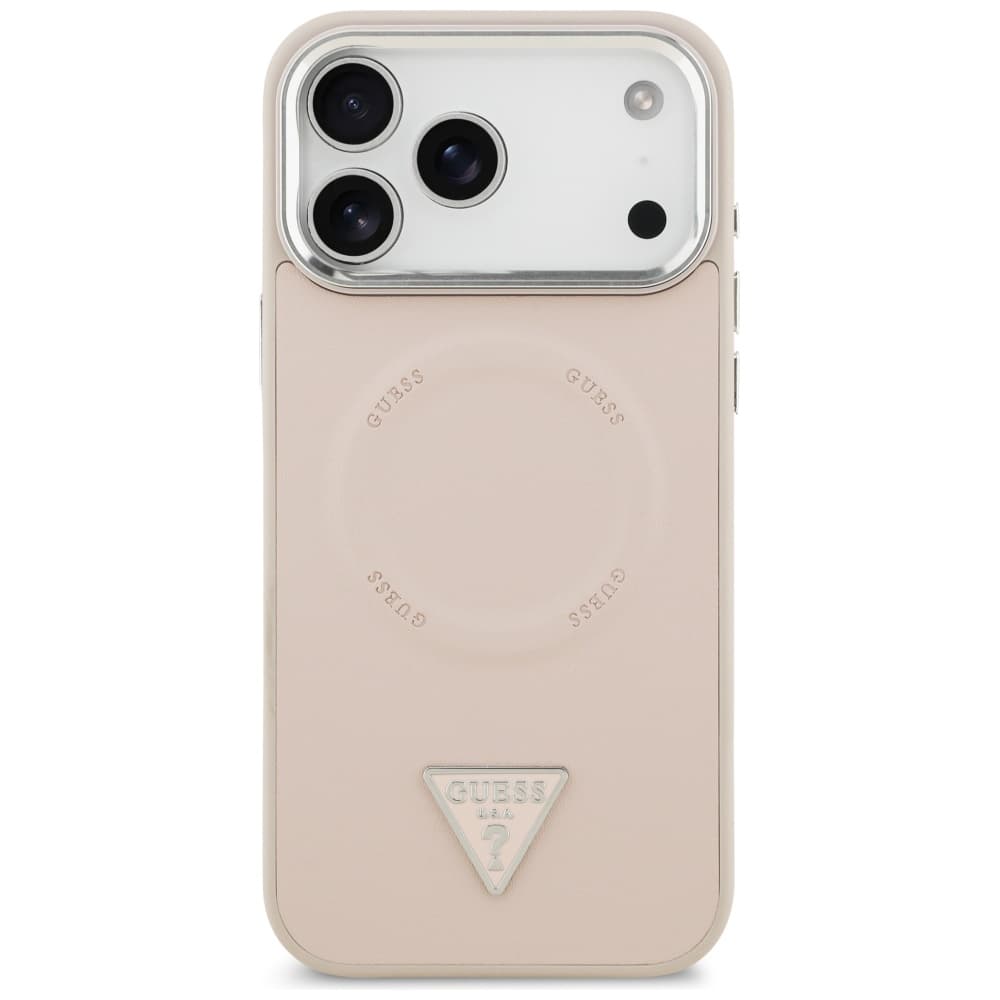 Guess Hardcase Triangle Logo MagSafe iPhone 17 Pro Max růžová - náhled 2