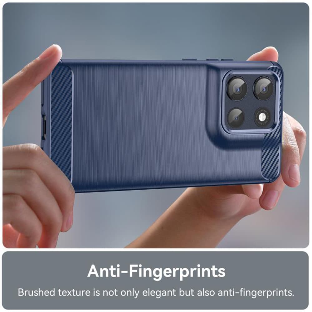 Techsuit Carbon Silicone pro Motorola Moto G86 modrá - náhled 2