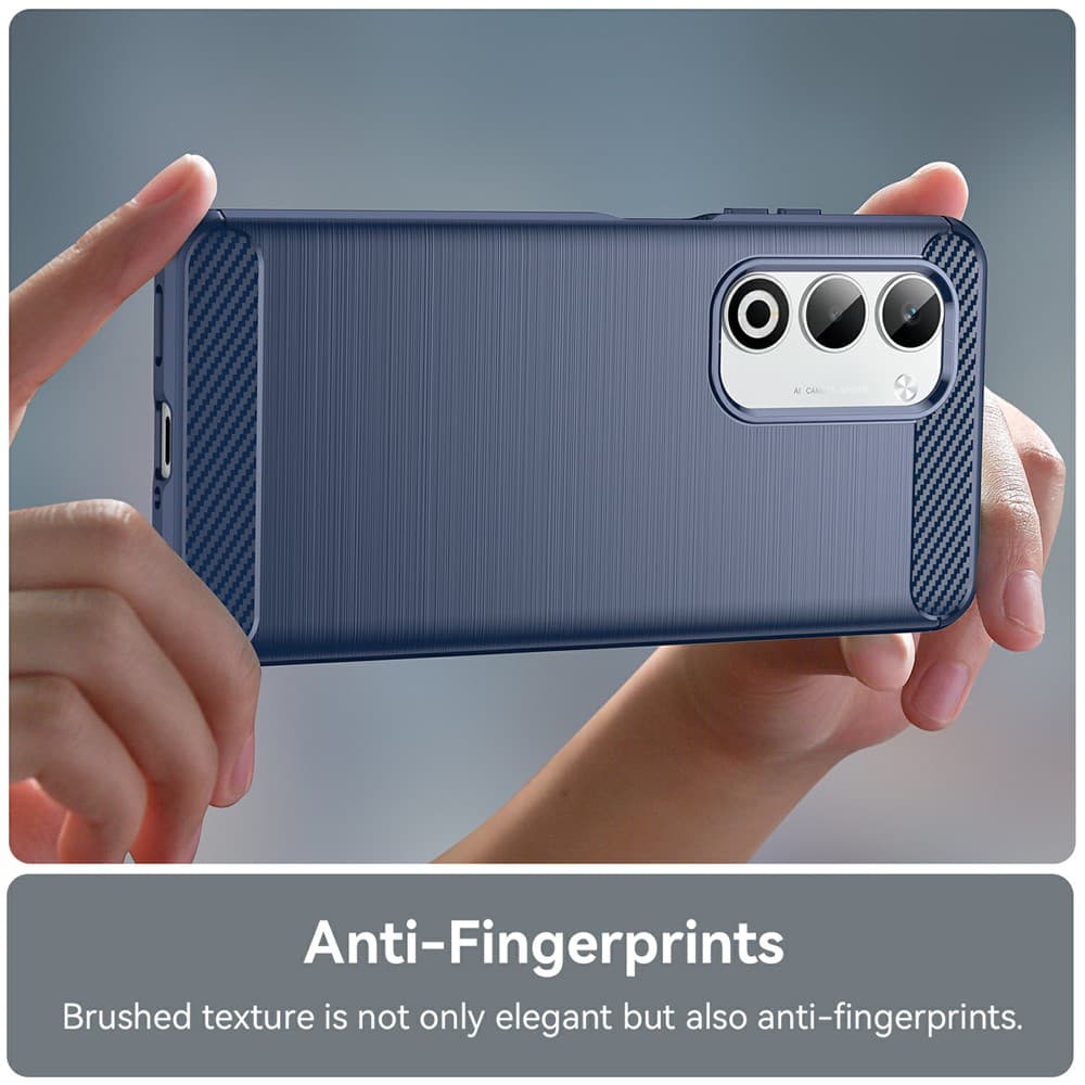 Techsuit Carbon Silicone pro Oppo A5 4G A5 5G modrý - náhled 2