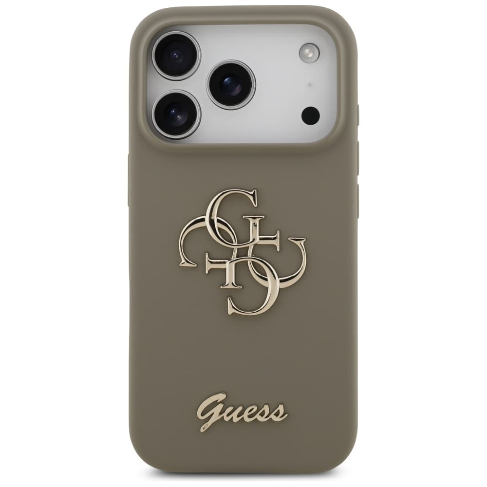 Guess Silicone Big 4G Script GUHCP17XSC4GSMW iPhone 17 Pro Max hnědý - náhled 2