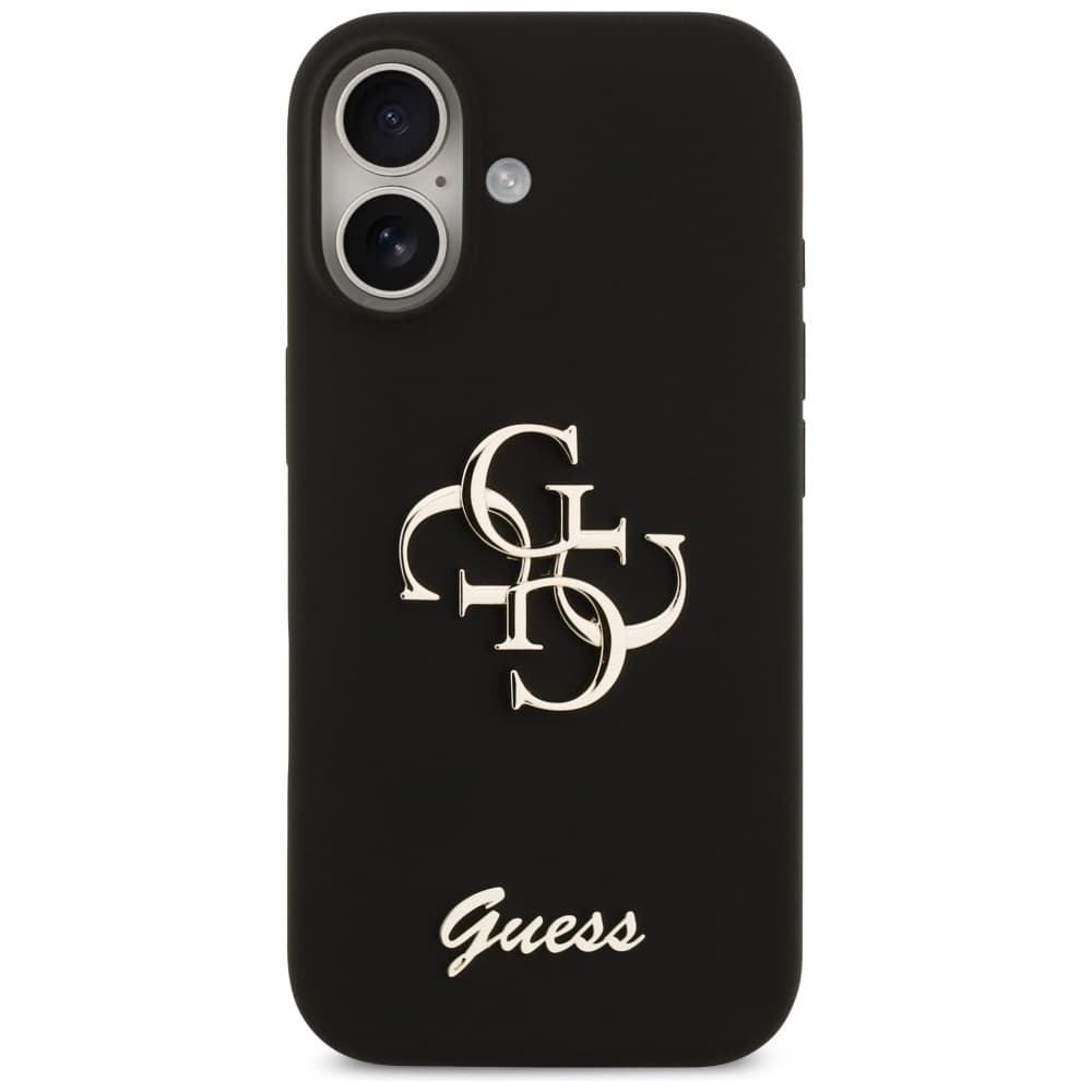 Guess Silicone Big 4G Script GUHCP17SSC4GSMK iPhone 17 černá - náhled 2