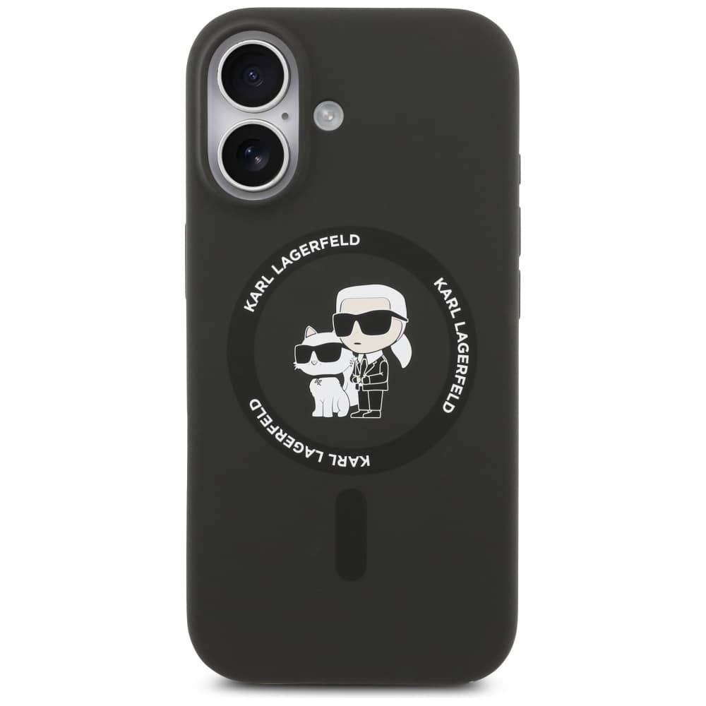 Karl Lagerfeld Silicone KC Body Ring MagSafe iPhone 17 černý - náhled 2
