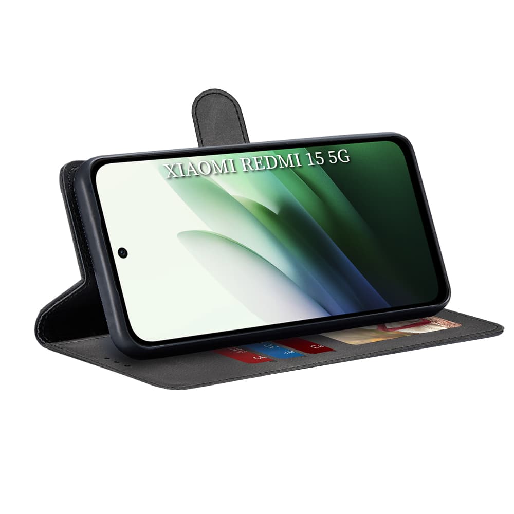 Techsuit Diary Book pro Xiaomi Redmi 15 4G Redmi 15 5G černá - náhled 2