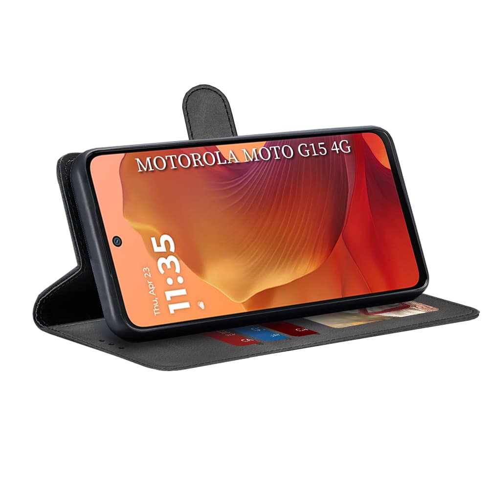 Pouzdro na telefon Techsuit Diary Book Motorola Moto G15 G15 Power černé - náhled 2