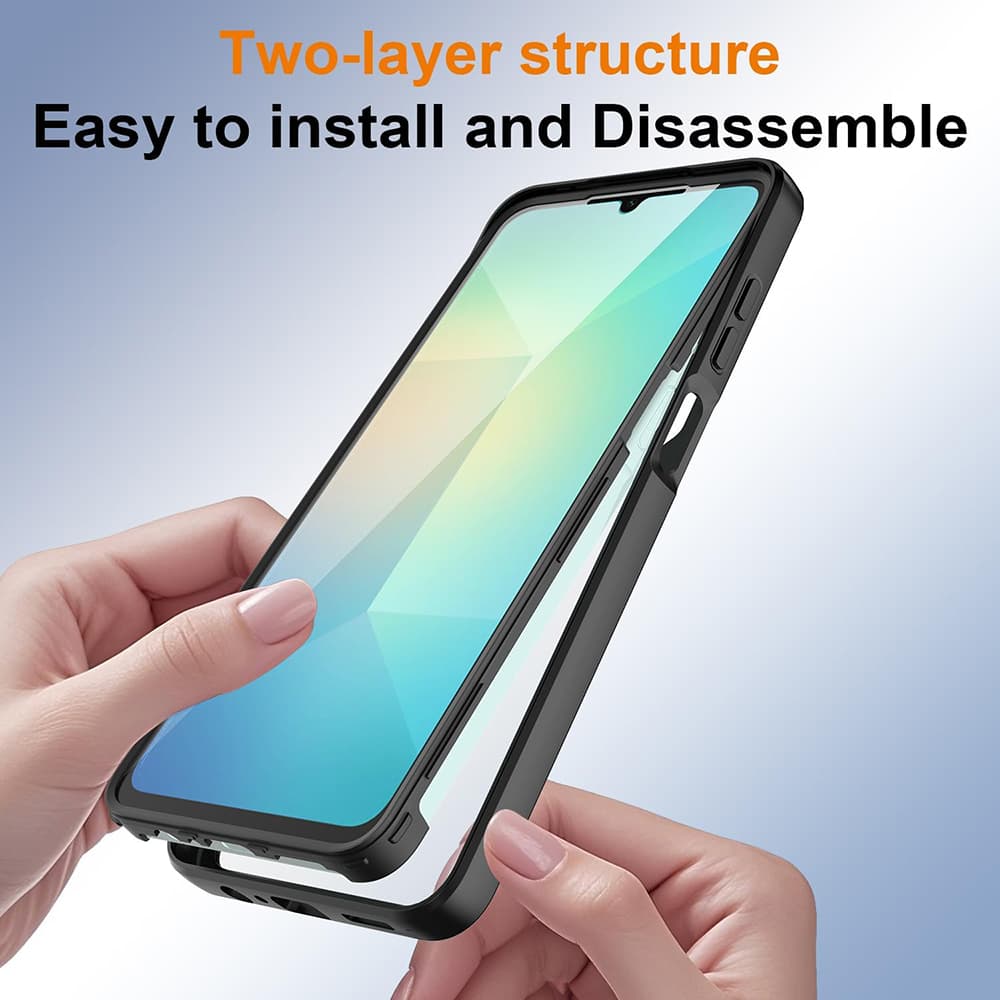 Techsuit ColorVerse 360 Series + Ochranná fólie Samsung Galaxy A07 4G Černá - náhled 2