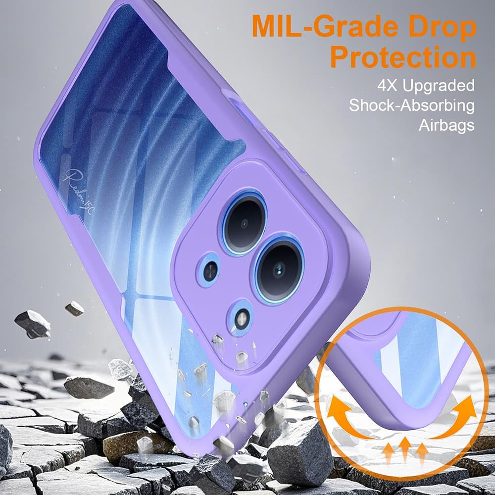 Techsuit ColorVerse 360 Series + Ochranné sklo Xiaomi Redmi 15C 4G/5G Fialová - náhled 2