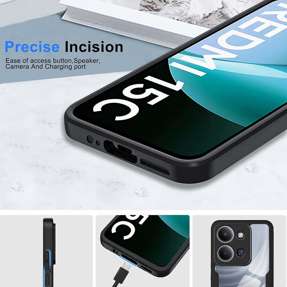 Techsuit ColorVerse 360 Series + Ochranná fólie Xiaomi Redmi 15C 4G / 5G Modrá - náhled 2