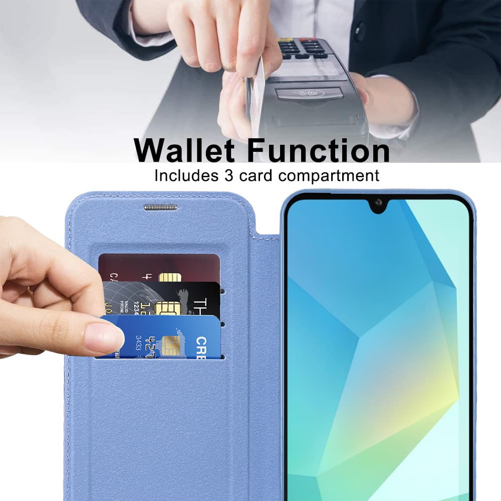 Pouzdro Techsuit SmartMag Book pro Samsung Galaxy A17 5G/A17 4G světle modré - náhled 2