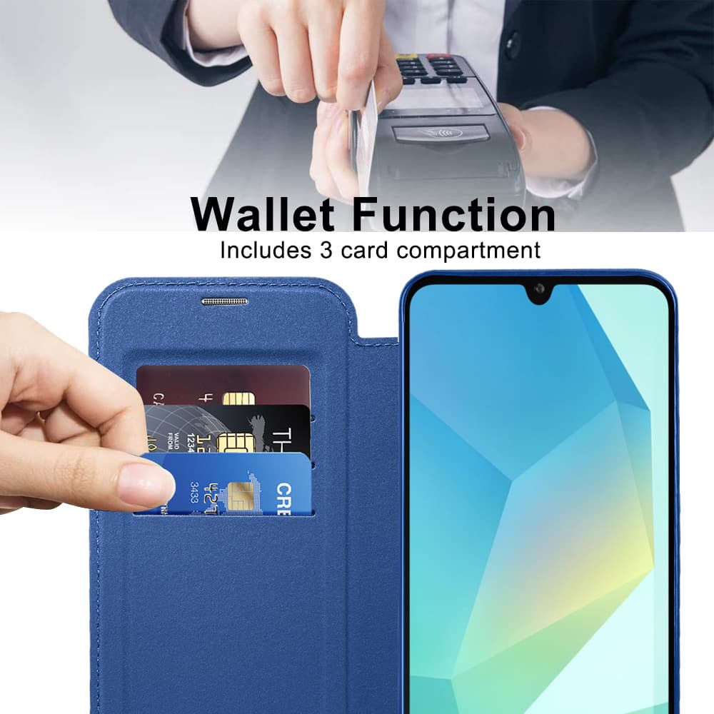 Techsuit SmartMag knížkové pouzdro Samsung Galaxy A17 5G A17 4G modré - náhled 2