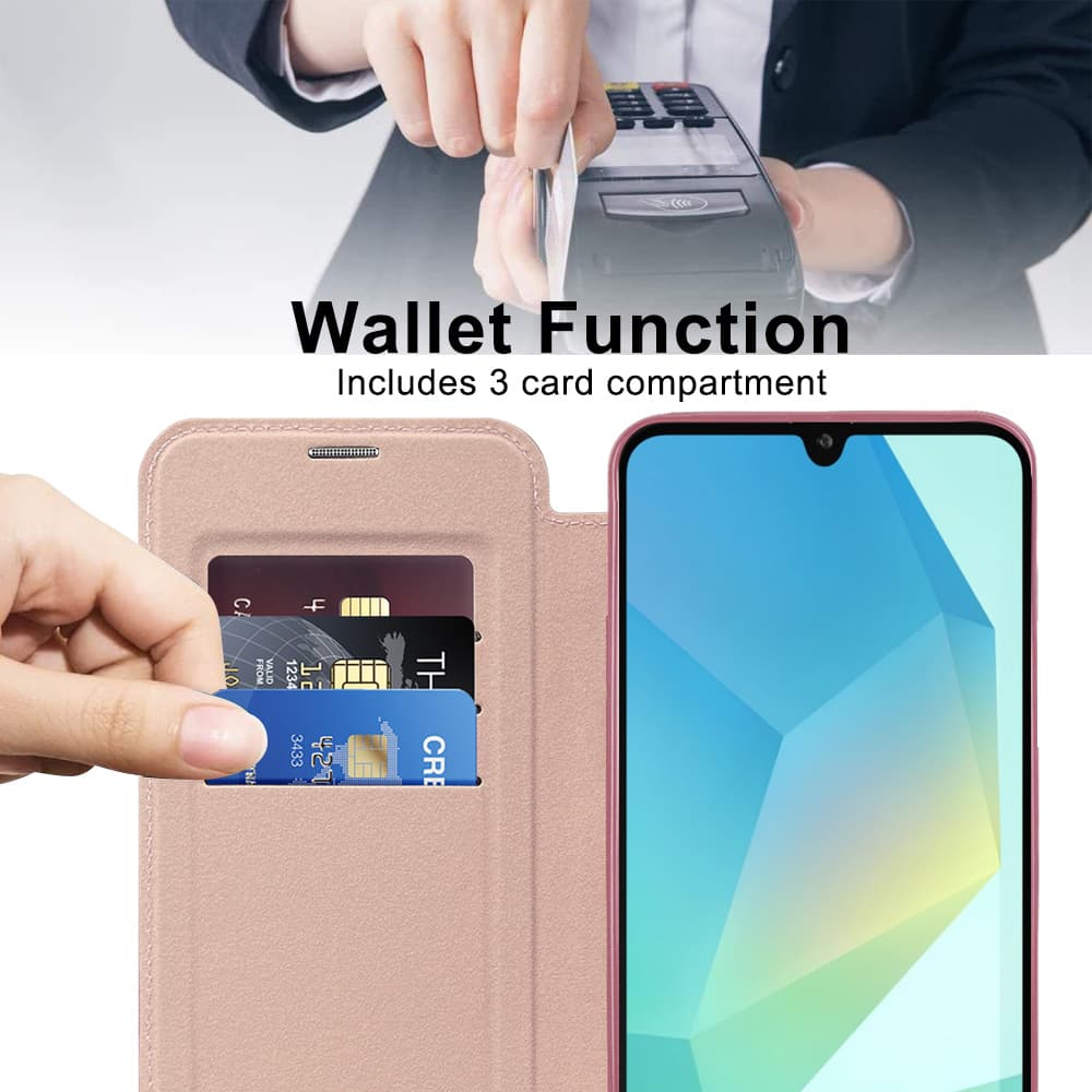Techsuit SmartMag knížkové pouzdro Samsung Galaxy A17 5G A17 4G růžové - náhled 2