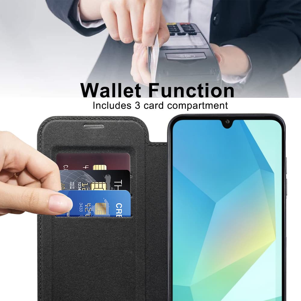 Pouzdro na knihu Techsuit SmartMag pro Samsung Galaxy A17 5G A17 4G černé - náhled 2