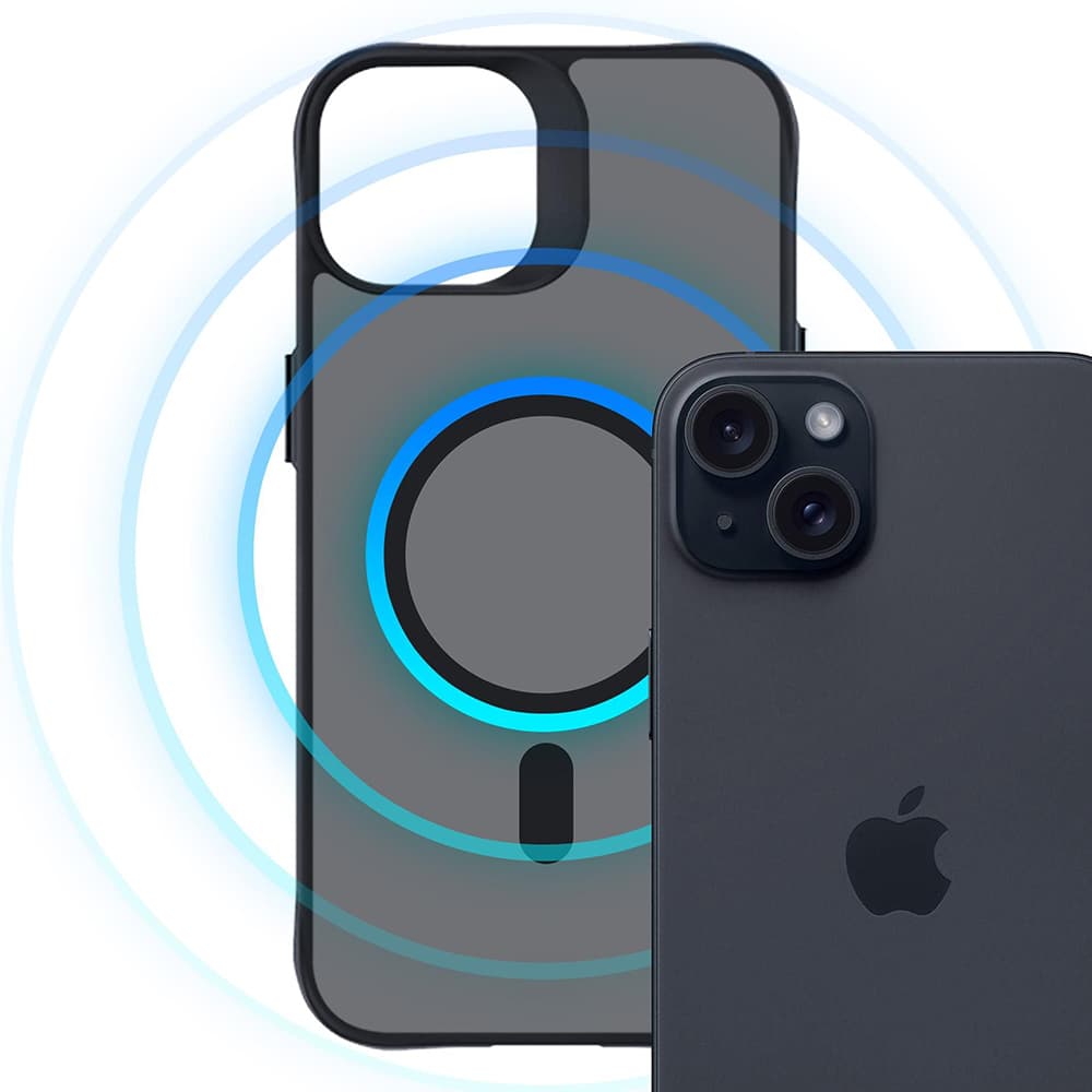 3mk Smoke MagCase iPhone 15 černý - náhled 2