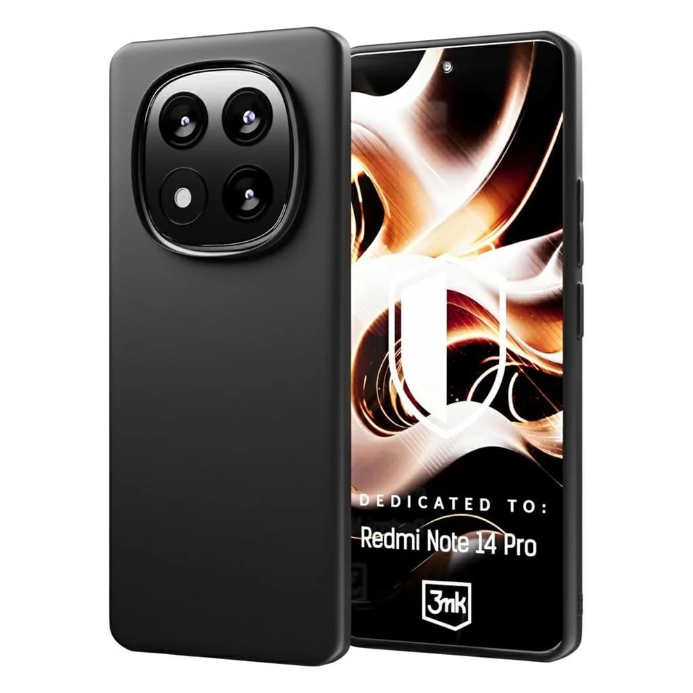 3mk Matt Case pro Xiaomi Redmi Note 14 Pro 4G černý - náhled 2