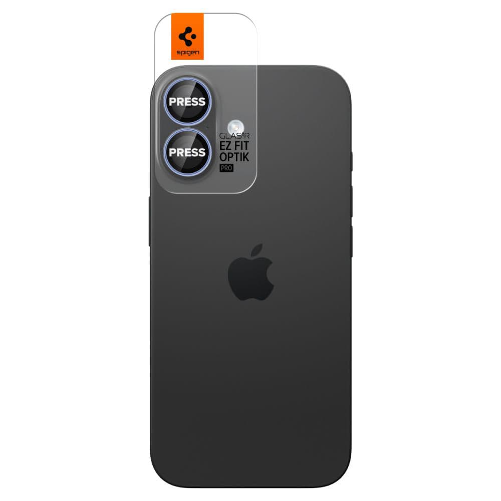 Spigen Optik.tR EZ Fit Pro sklo na kameru (2 ks) iPhone 17/16 Plus/16 modrá - náhled 2